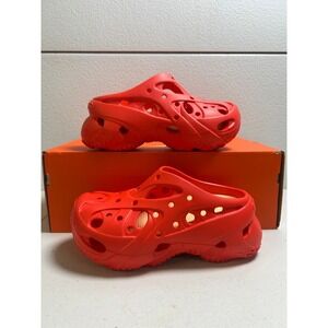Crocs Caged Clog Red Slip On Comfort Shoes 6w #2620